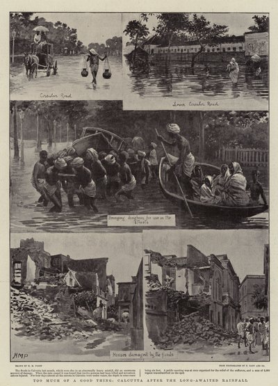 Too Much of a Good Thing, Calcutta After the Long-awaited Rainfall by Henry Marriott Paget